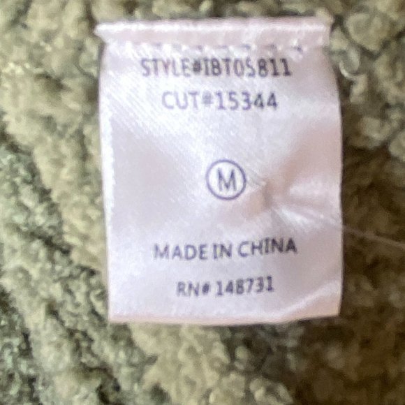 NWT Blue Blush Chunky Boucle Knit Sage Button Sweater Jacket Cottagecore Boho -M - Picture 13 of 15